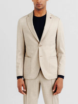 Veste ville en maille beige - IZAC