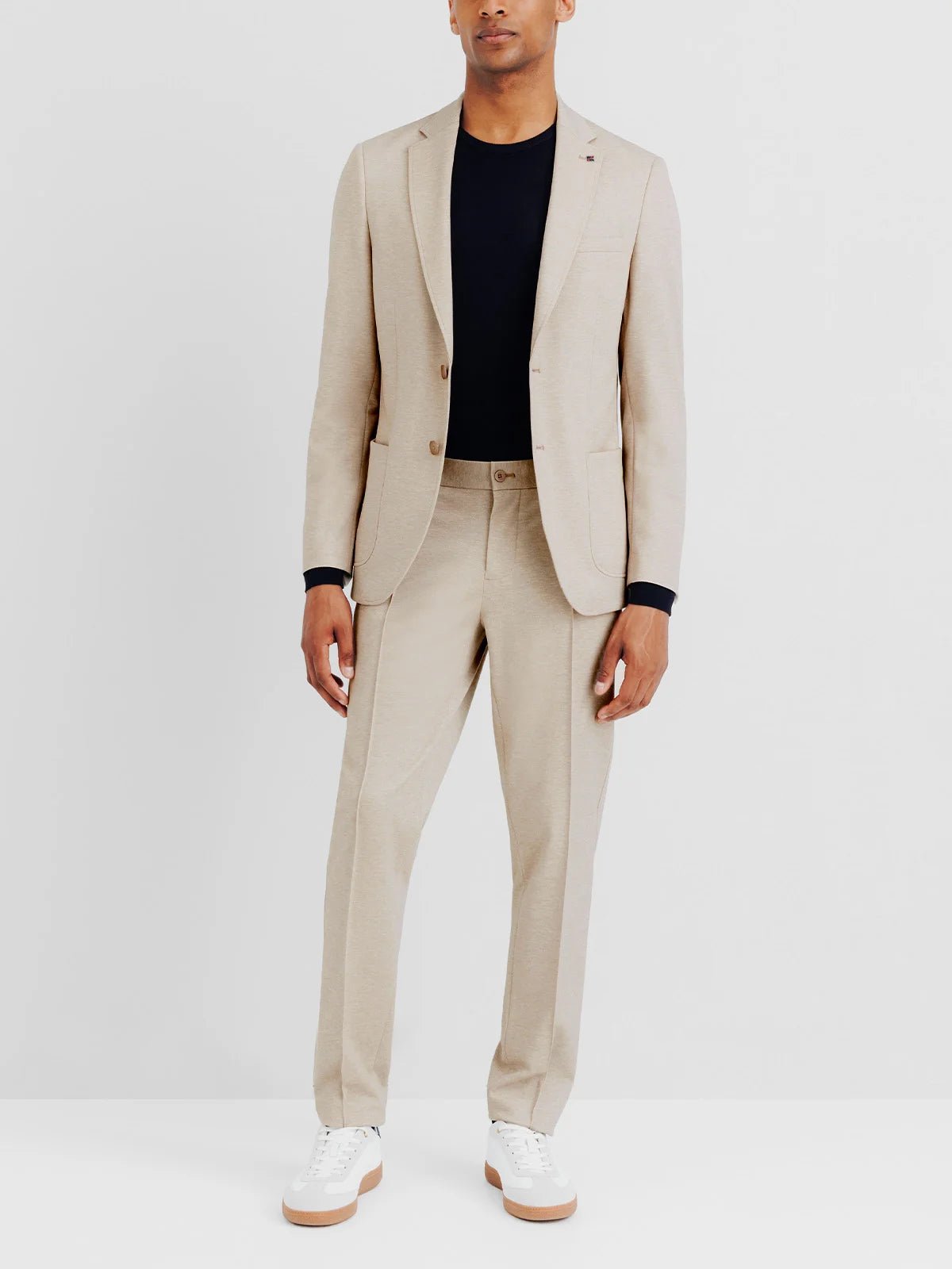 Veste ville en maille beige - IZAC