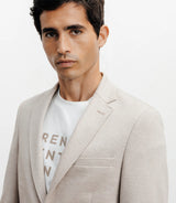 Veste ajustée en maille beige - IZAC