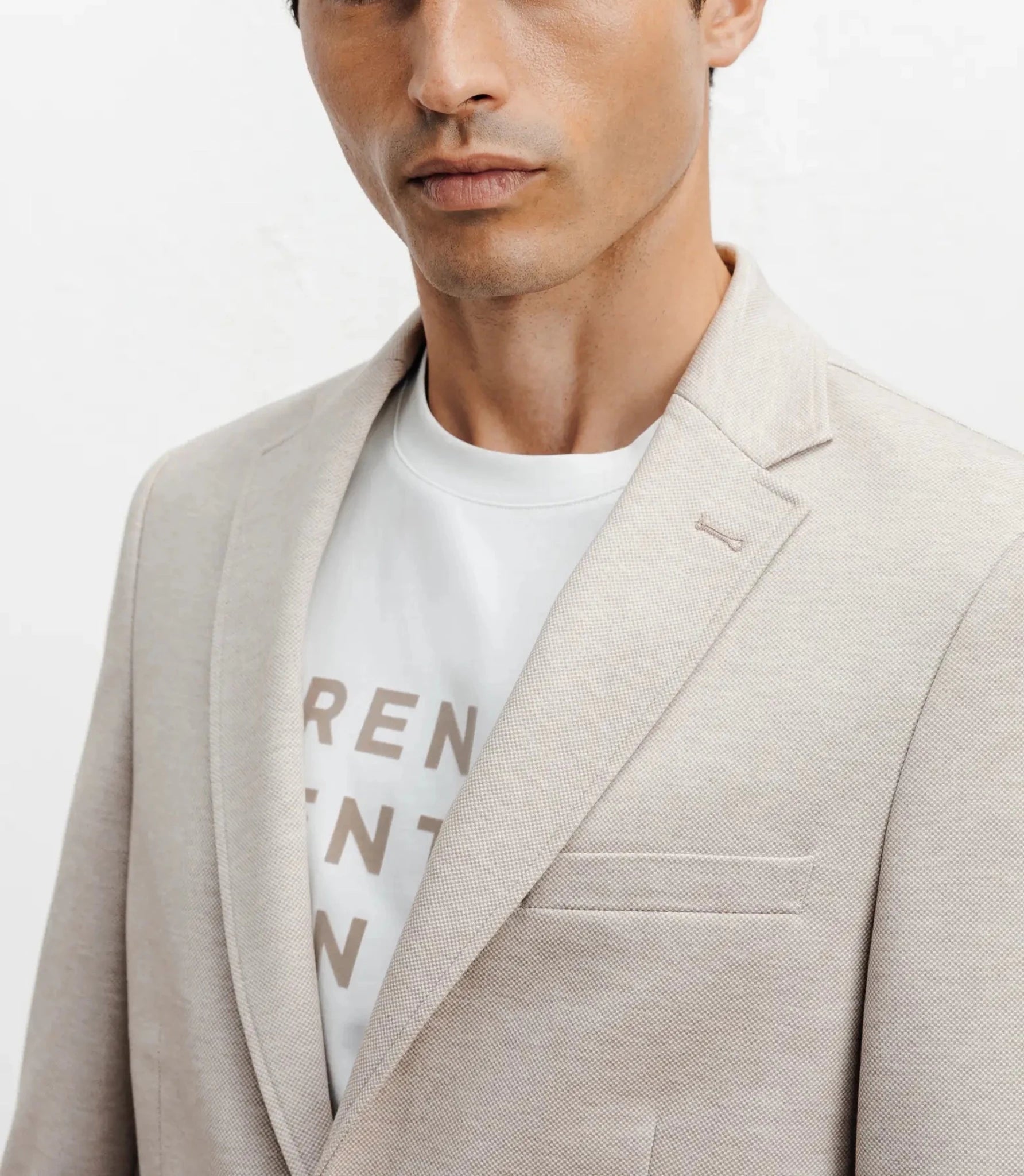 Beige adjusted jacket