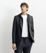 Veste ville à capuche gris foncé - IZAC