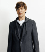 Veste ville à capuche gris foncé - IZAC