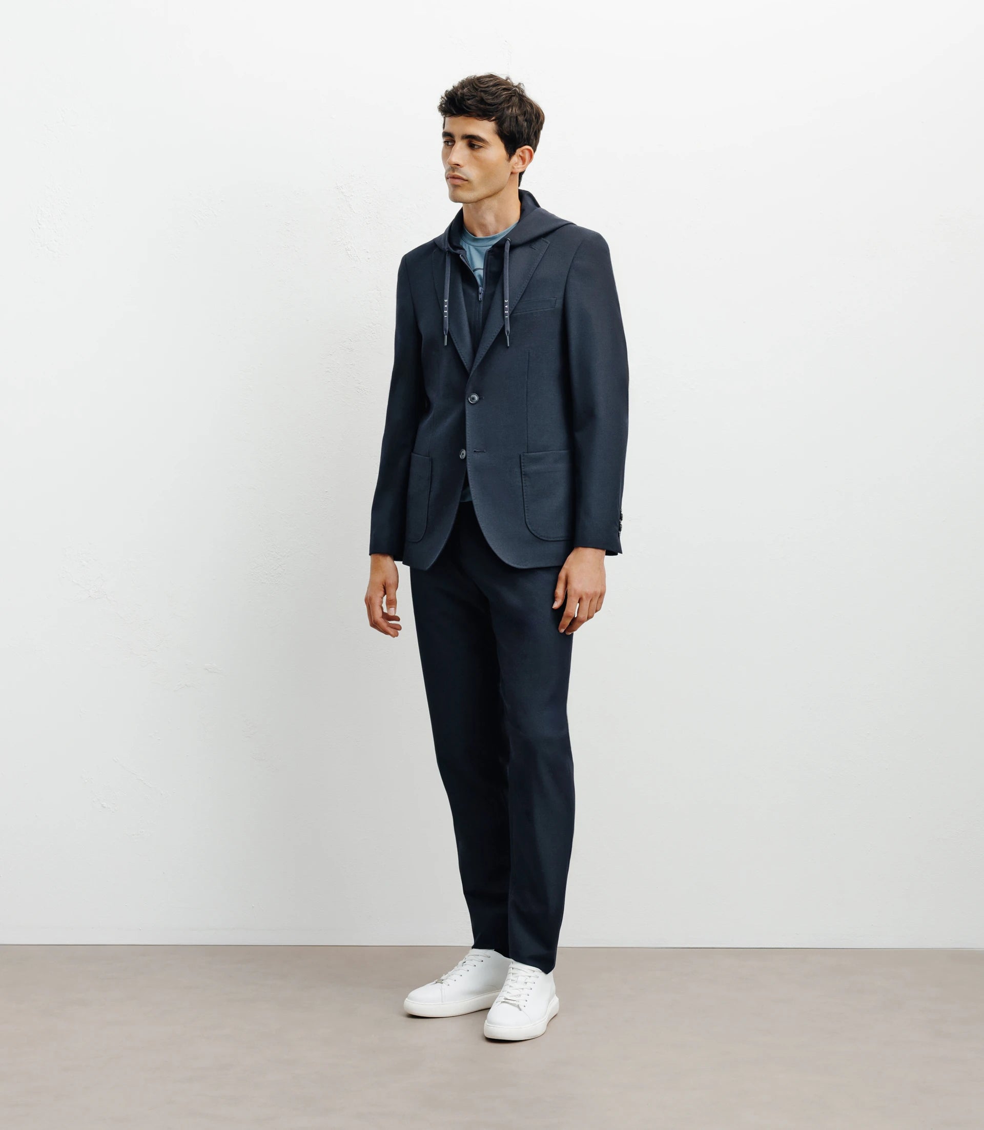 Veste ville à capuche marine - IZAC