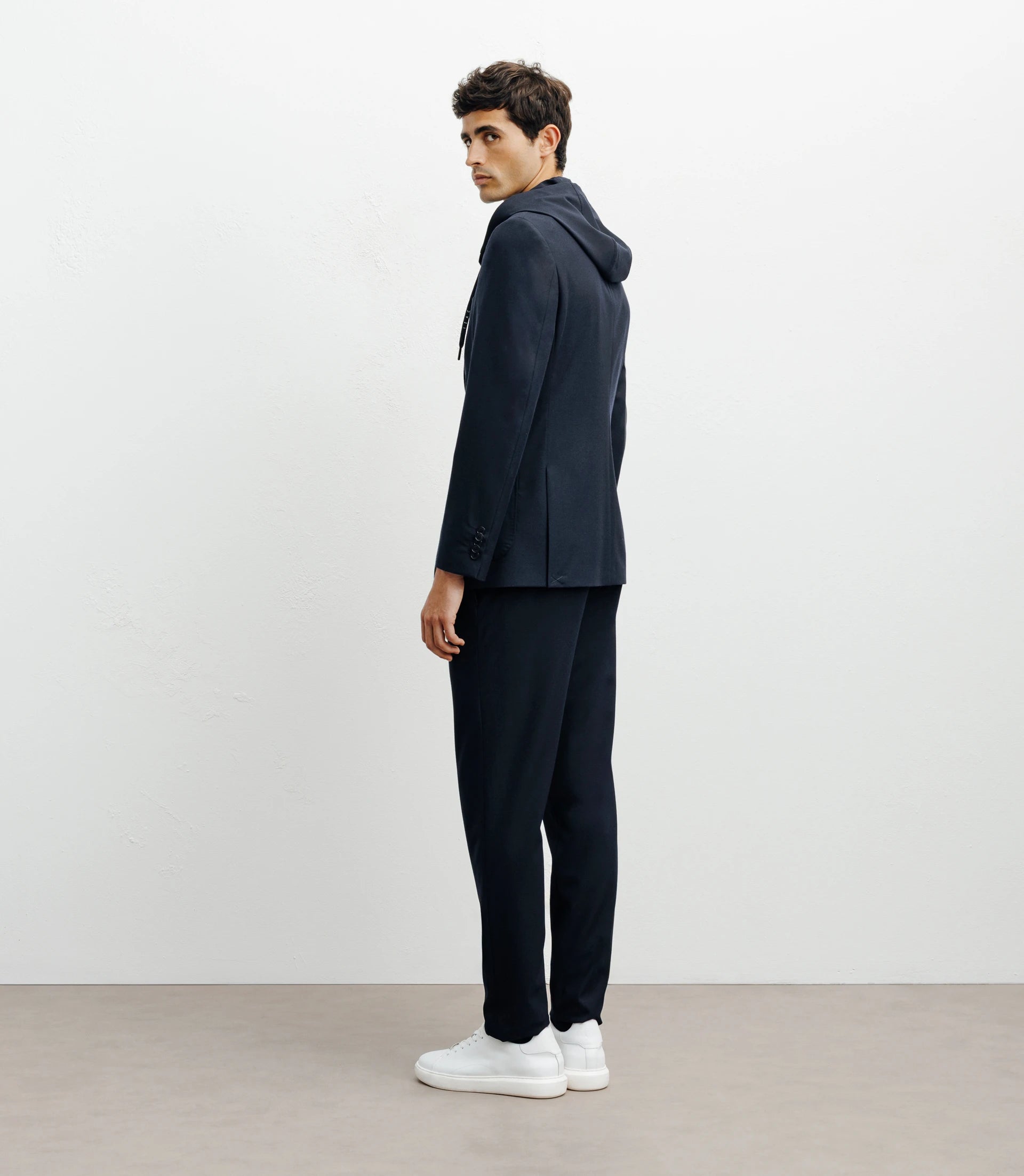 Veste ville à capuche marine - IZAC