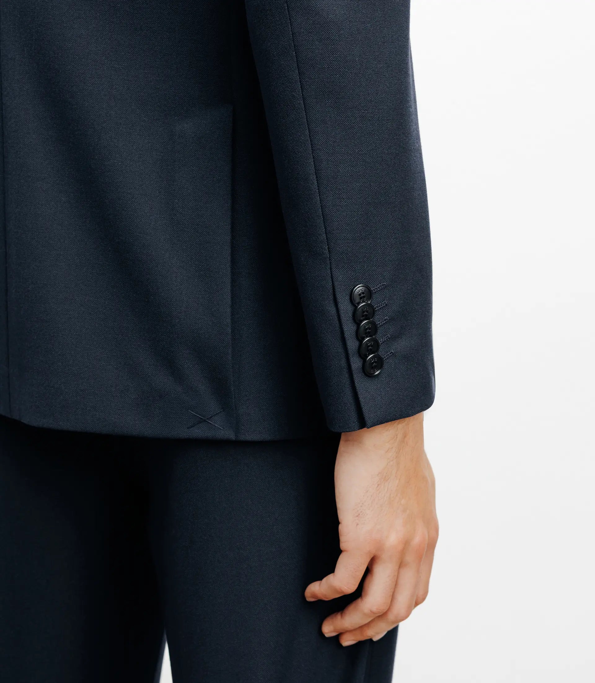 Veste ville à capuche marine - IZAC