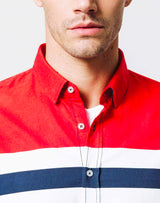 Usso" Sport Stripe Shirt