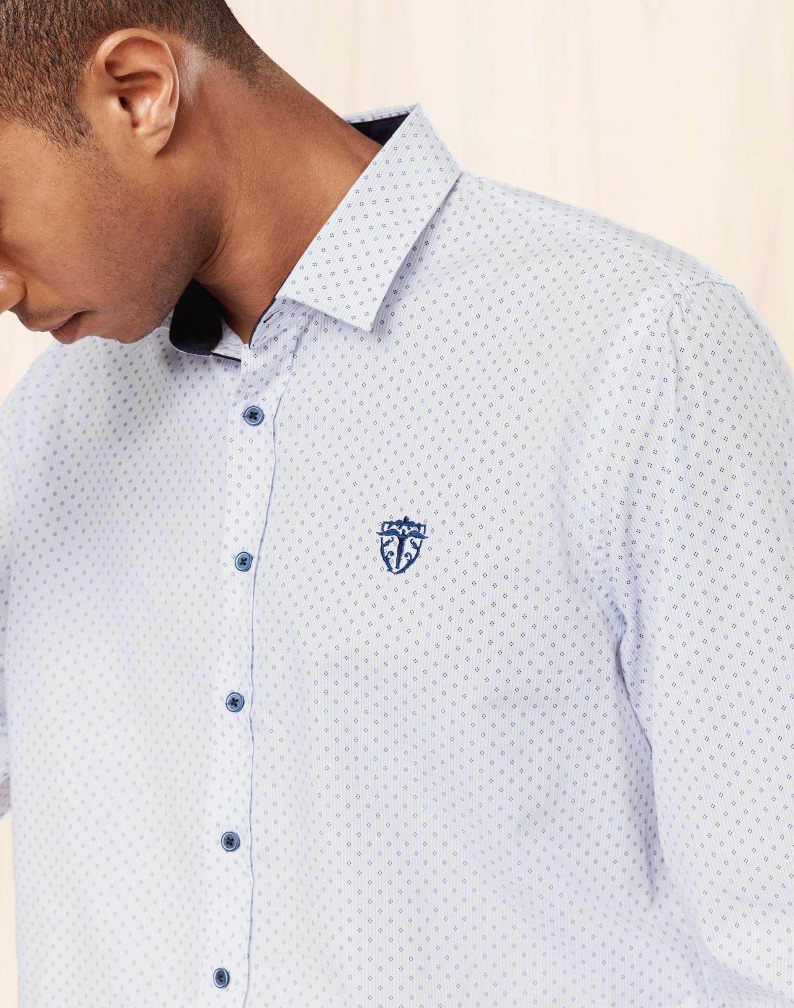 Chemise casual marine - IZAC