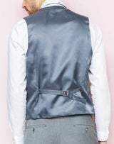 Grey wool suit vest