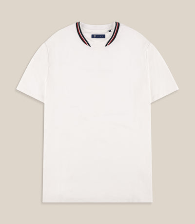 T-shirt col teddy blanc - IZAC