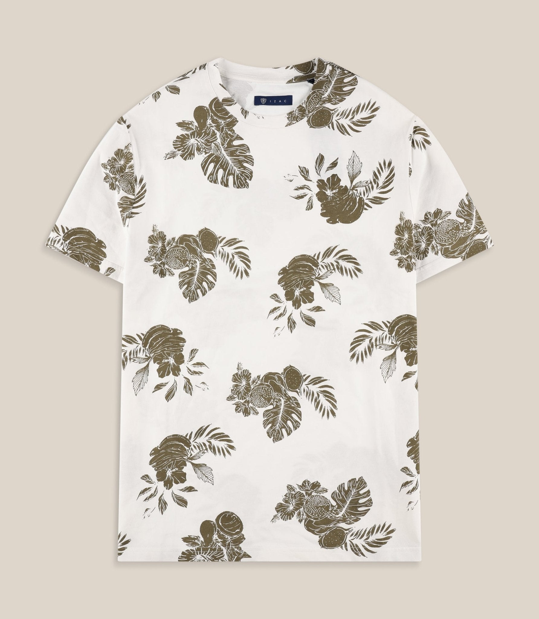 T-shirt à motifs floral écru - IZAC