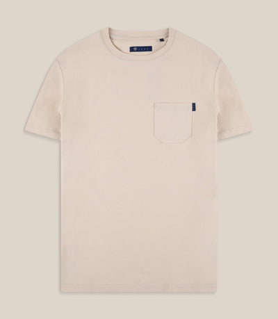 T-shirt à poche beige - IZAC