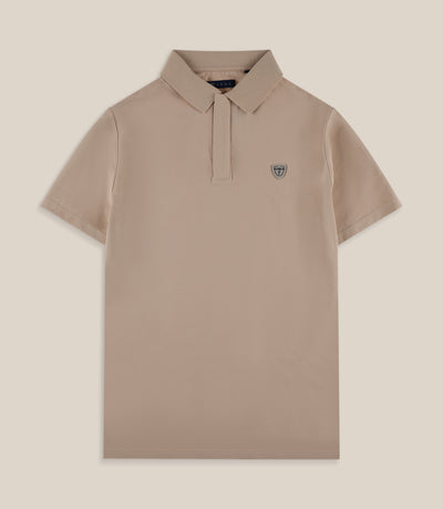 Polo manches courtes beige - IZAC