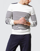 Ecru Striped Sweater