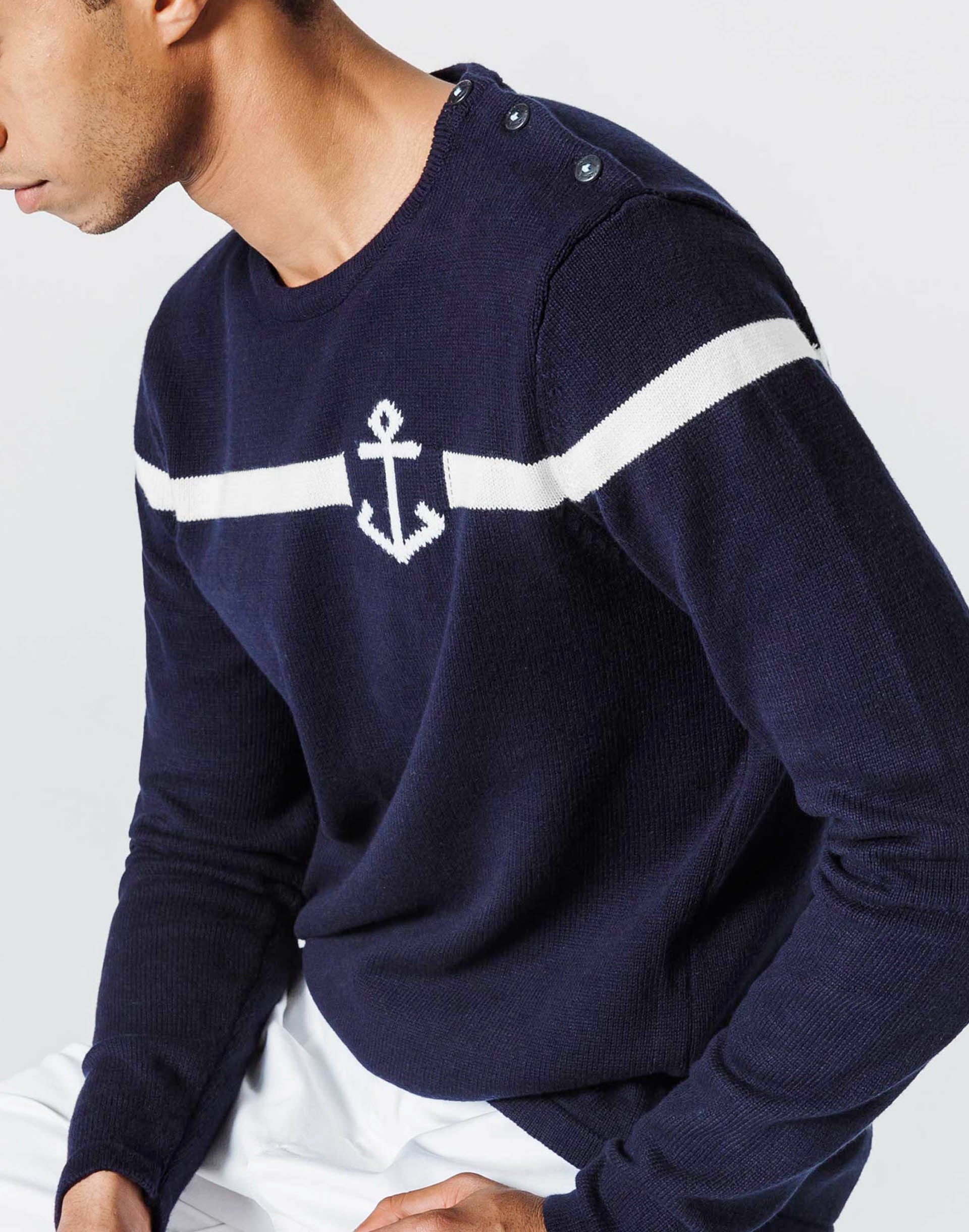 Intersia Anchor Sweater