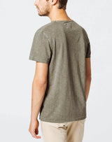 Khaki V-Neck T-Shirt