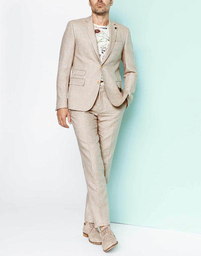 Veste coton et lin beige "Liverpool" - IZAC