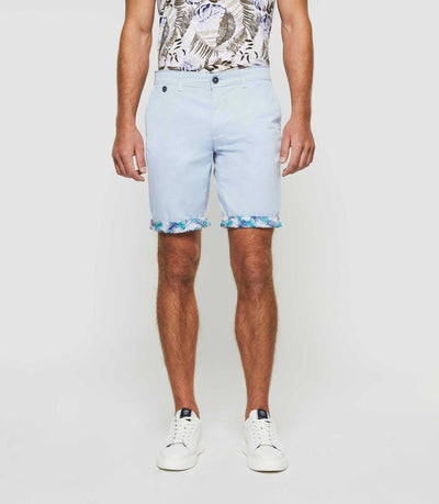 Bermuda fantaisie bleu ciel "Slowly" - IZAC