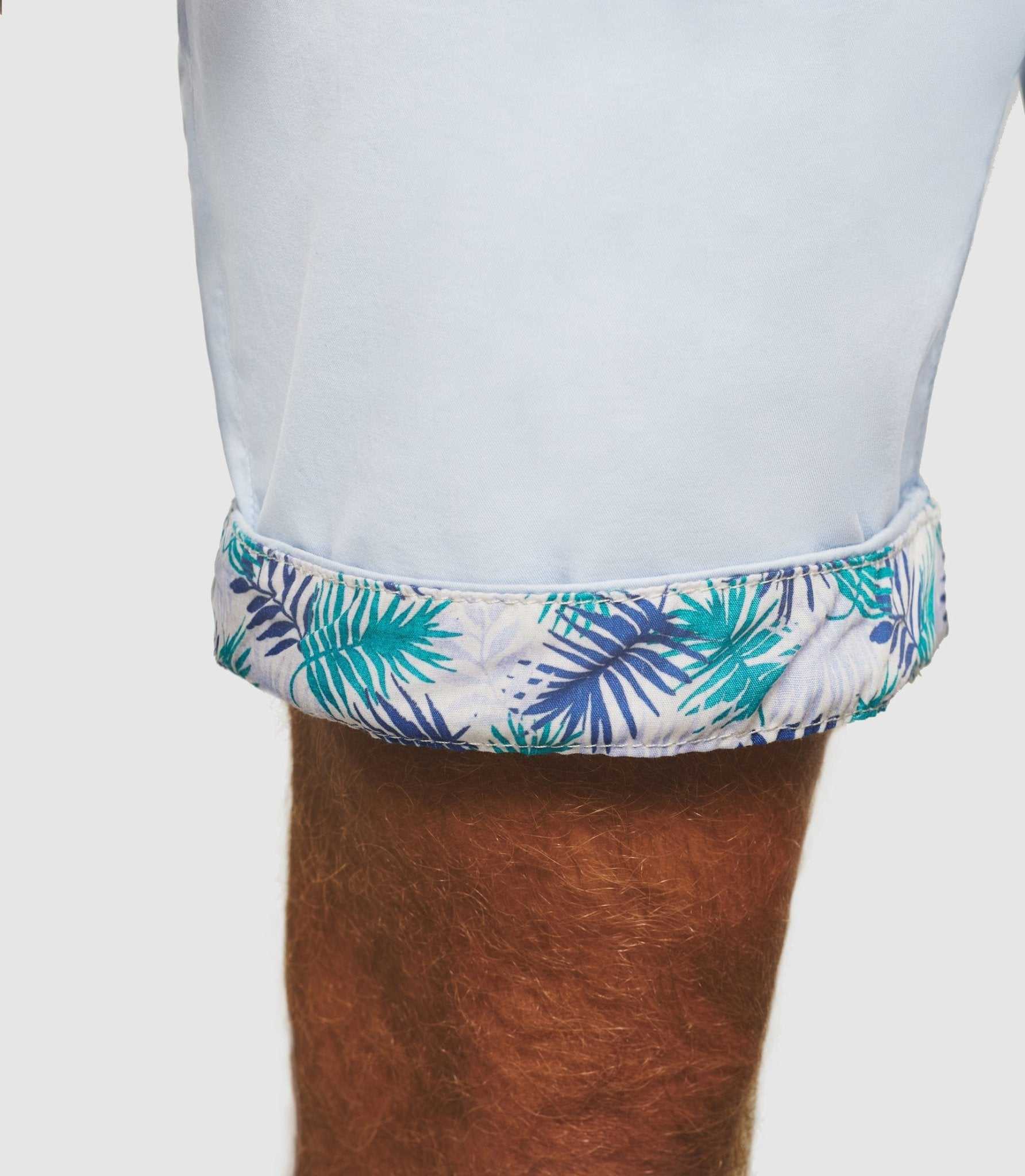 Bermuda fantaisie bleu ciel "Slowly" - IZAC