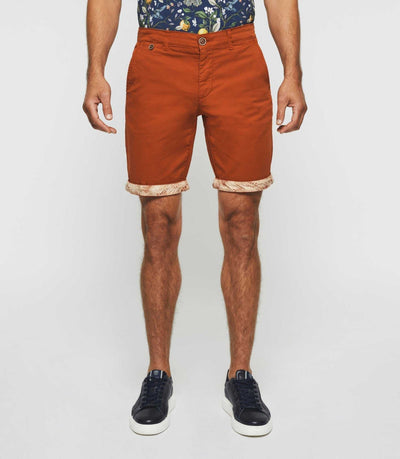 Bermuda fantaisie orange "Slowly" - IZAC