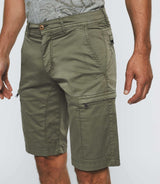 Sun" khaki cargo shorts