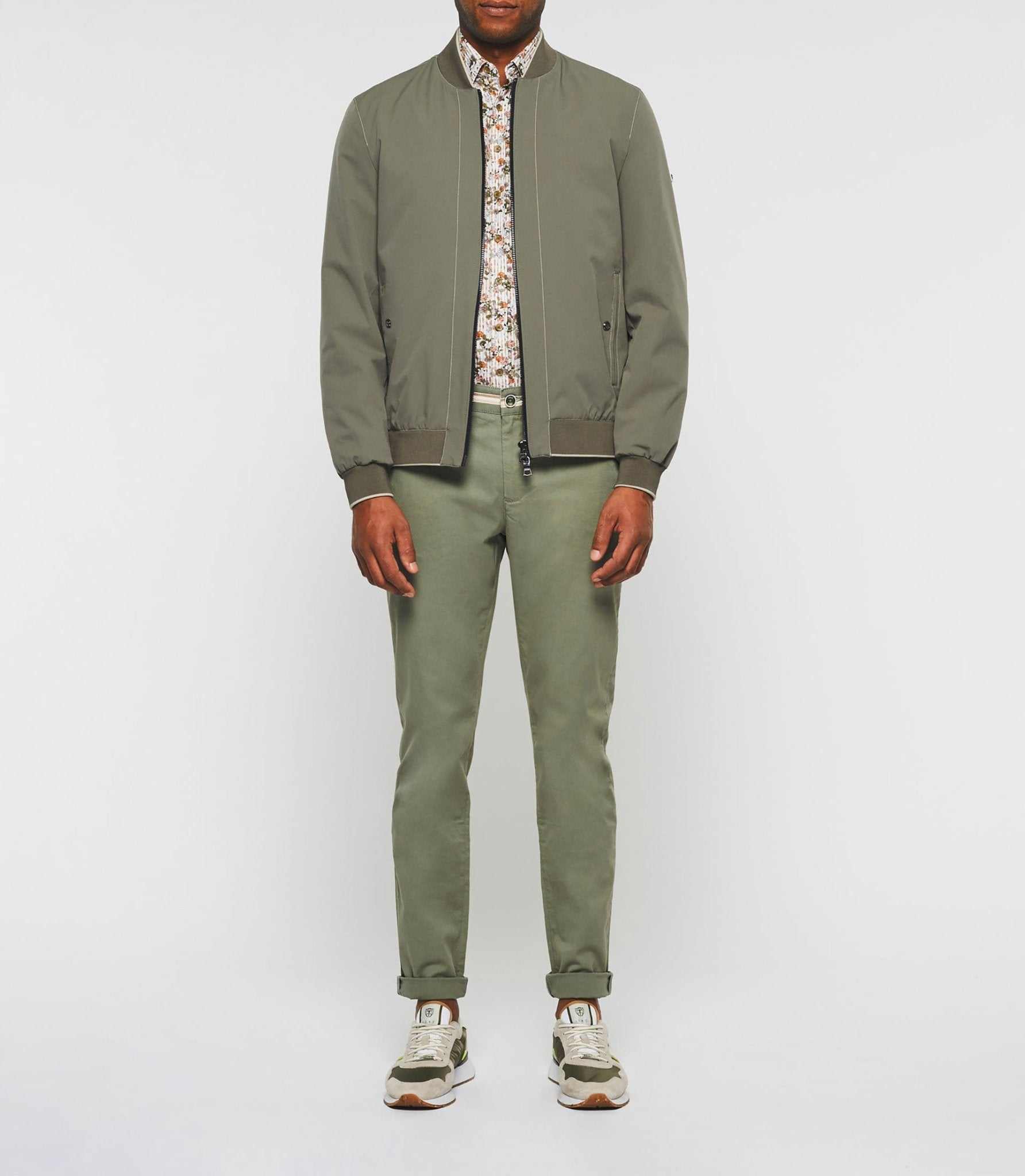 Blouson teddy léger kaki "Ron" - IZAC