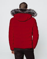 Blouson capuche rouge - IZAC