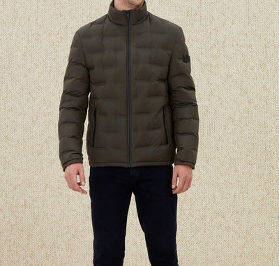 Doudoune kaki sans coutures "Timotee" - IZAC