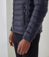 Freddie" navy quilted jacket