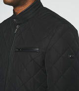 Blouson surchemise matelassé noir MADDISON IZAC