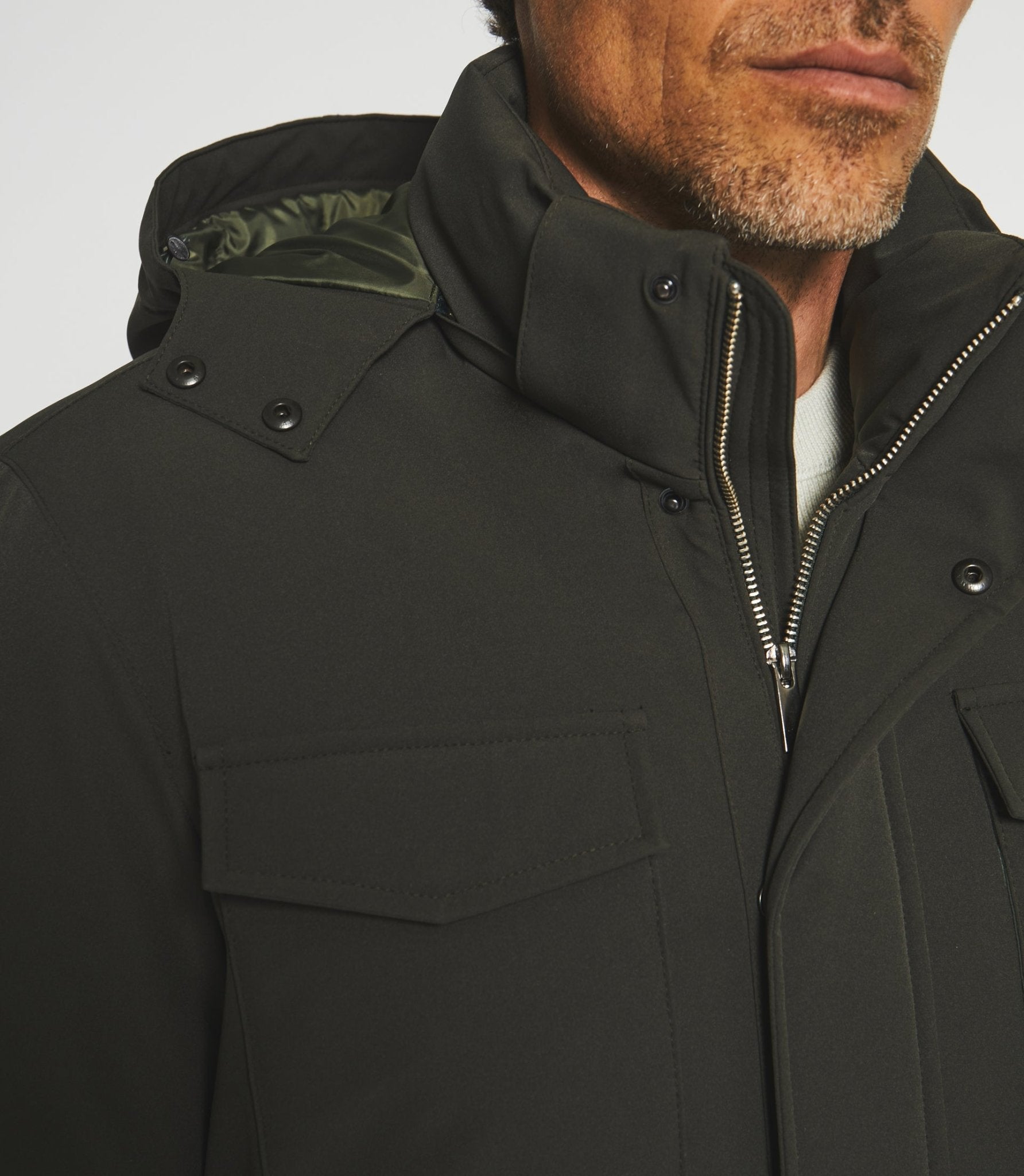 Parka à capuche amovible kaki MIRAN - IZAC