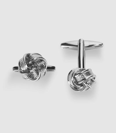 Boutons de manchette métal argenté HERMINE - IZAC