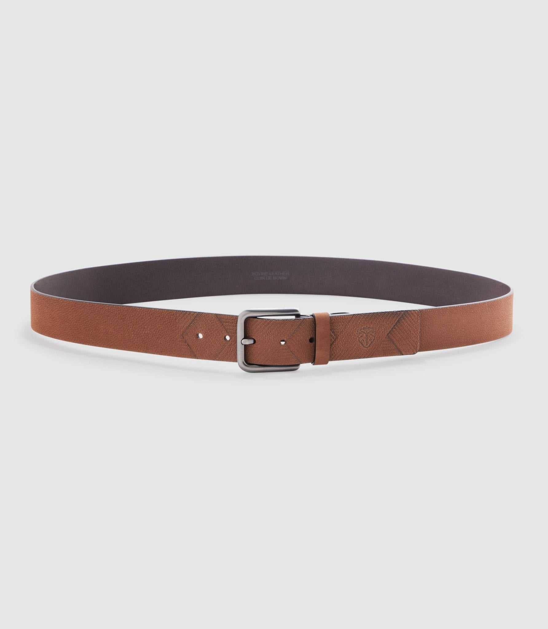 Ceinture 40mm en cuir marron clair "Nora" - IZAC