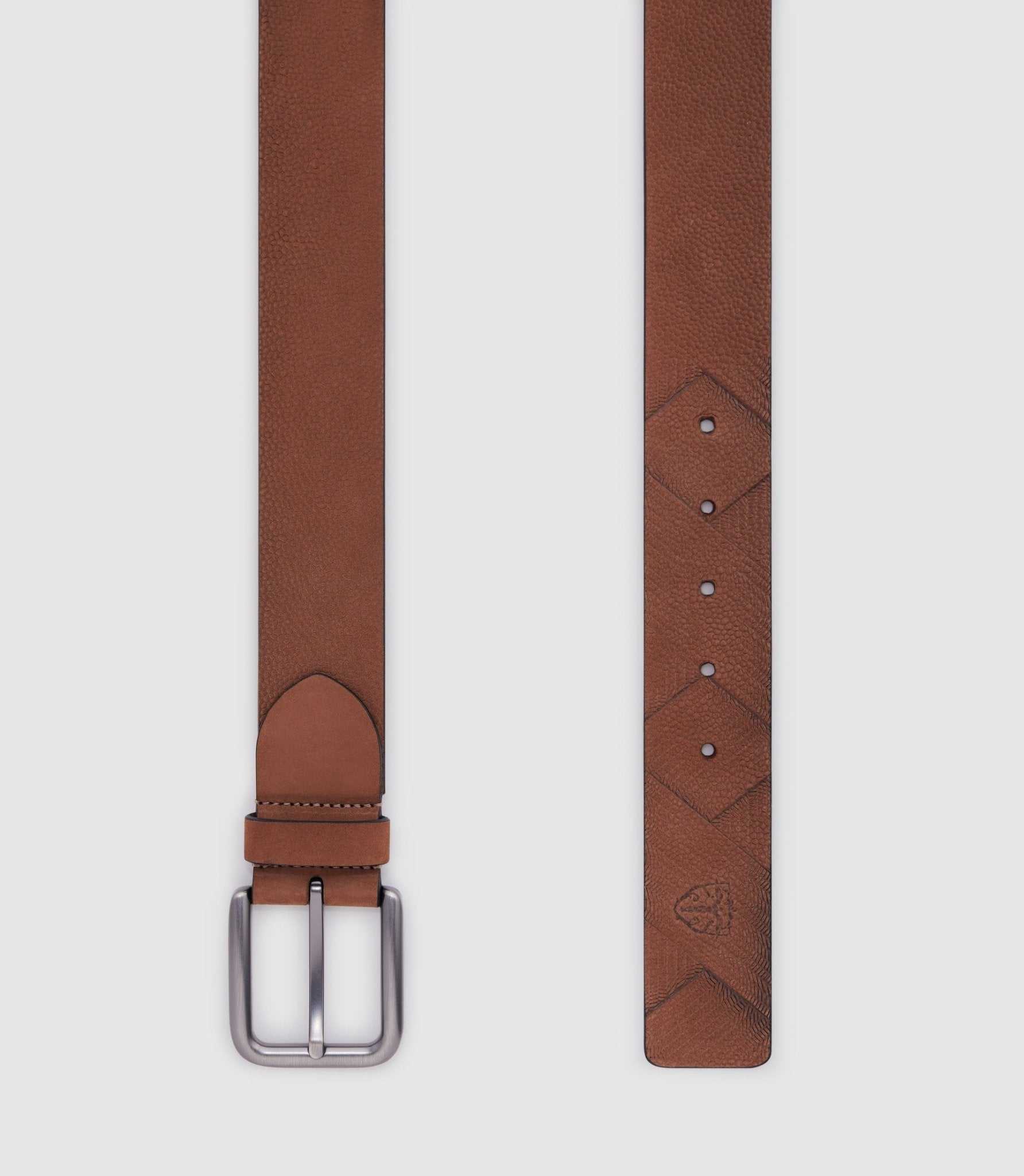 Ceinture 40mm en cuir marron clair "Nora" - IZAC