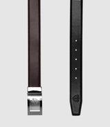Ceinture réversible 35mm en cuir marron et noire NAE