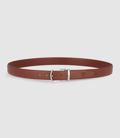 Ceinture 35mm en cuir marron NOA - IZAC