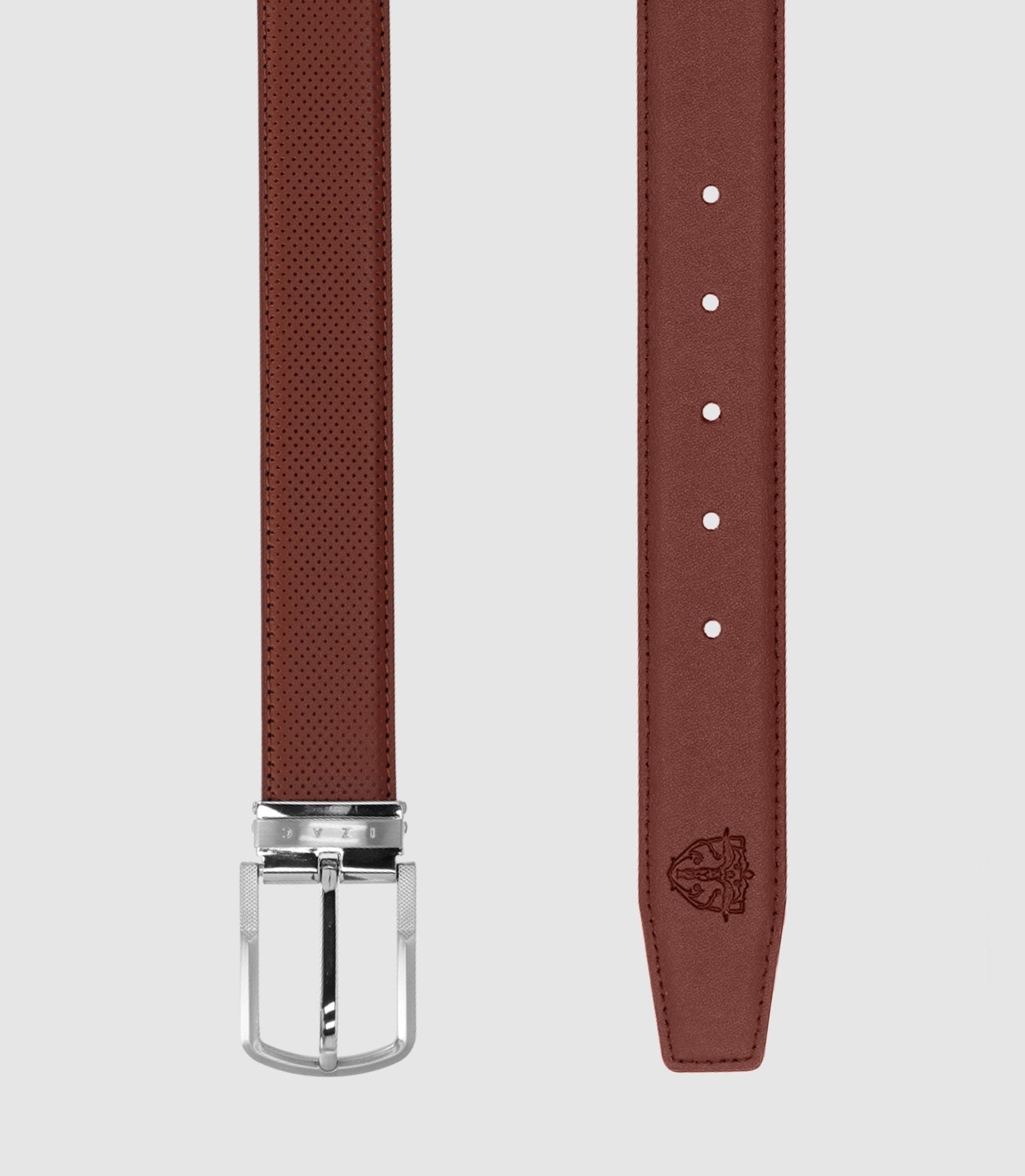 Ceinture 35mm en cuir marron NOA - IZAC