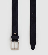 Ceinture ajustable en cuir marine "Xyang" - IZAC