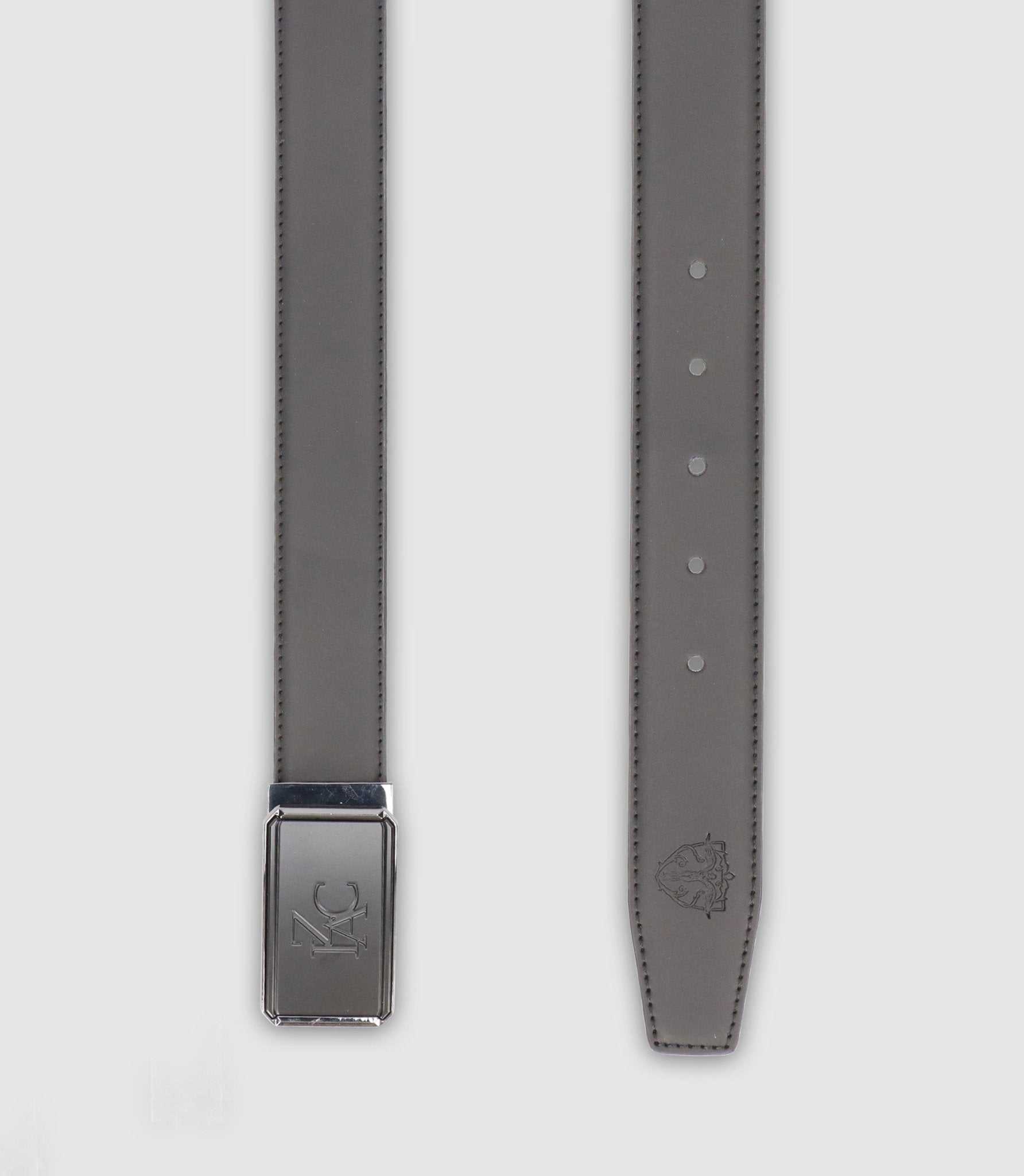 Ceinture réversible 35mm ajustable noire mate et noire CLUME - IZAC