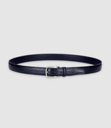 Ceinture en cuir 35mm ajustable marine CUI - IZAC