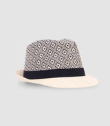 Chapeau à motifs marine - IZAC