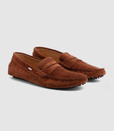 Mocassin en daim camel "Geoffray" - IZAC