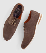 Derby suede taupe "Giuseppe" - IZAC