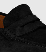 Eros 2" black suede leather loafer