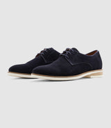 EMERICO navy suede derby