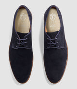 EMERICO navy suede derby