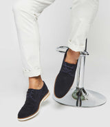 EMERICO navy suede derby