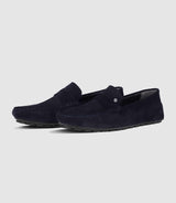 Mocassins en velours marine - IZAC