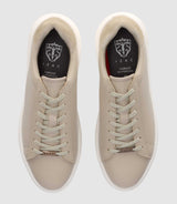 Sneakers en cuir taupe ETIENNE - IZAC