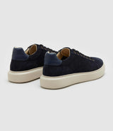 Sneakers en cuir marine "Perrig"