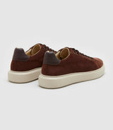 Perrig" brown leather sneakers